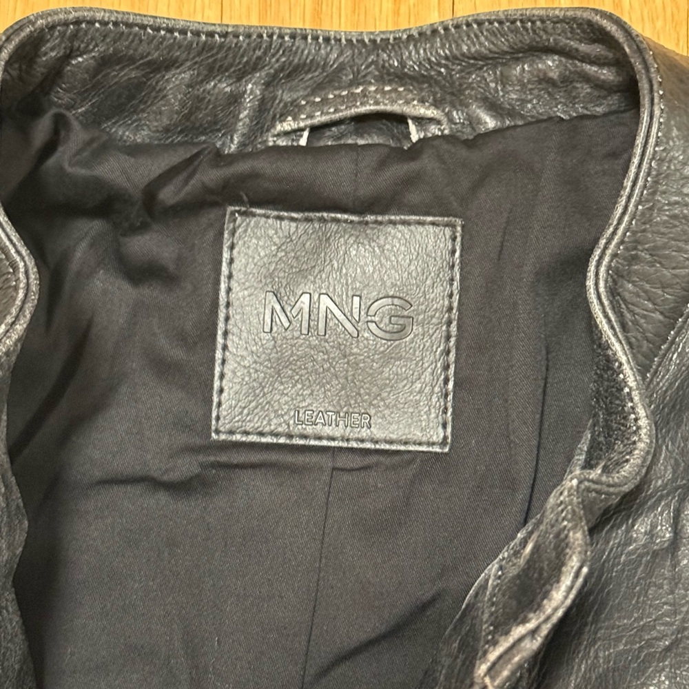 Mango Leather Jacket - Picture 2 of 3